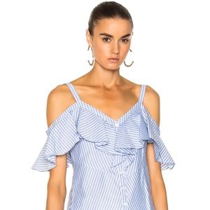 Veronica Beard - Grant Off The Shoulder Shirt